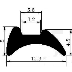 KS - G520 10,3×5 mm - Glazing profiles