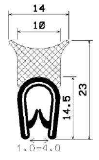 SD-0900 - with coextruded metal insert - Edge protection profiles