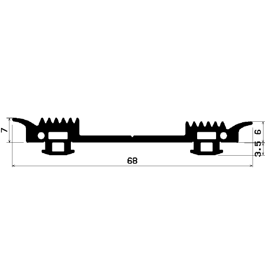 F - 1551 1B= 25 m - EPDM profiles - Layer and insulator profiles