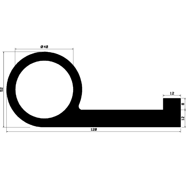 FN 2251 - EPDM profiles - Flag or 'P' profiles