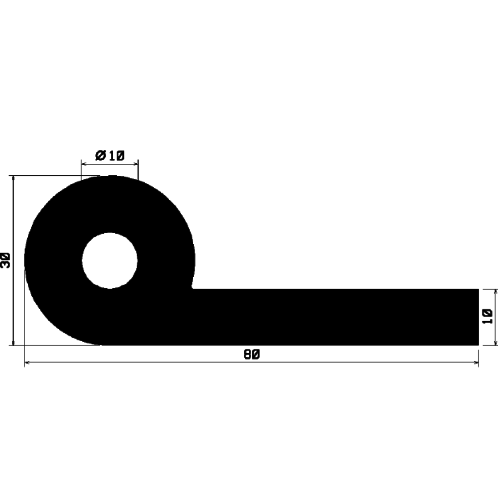 FN 2253 - EPDM profiles - Flag or 'P' profiles