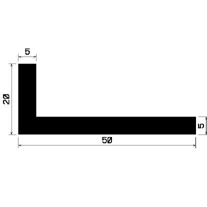 Wi 0747 - rubber profiles - Angle shape profiles