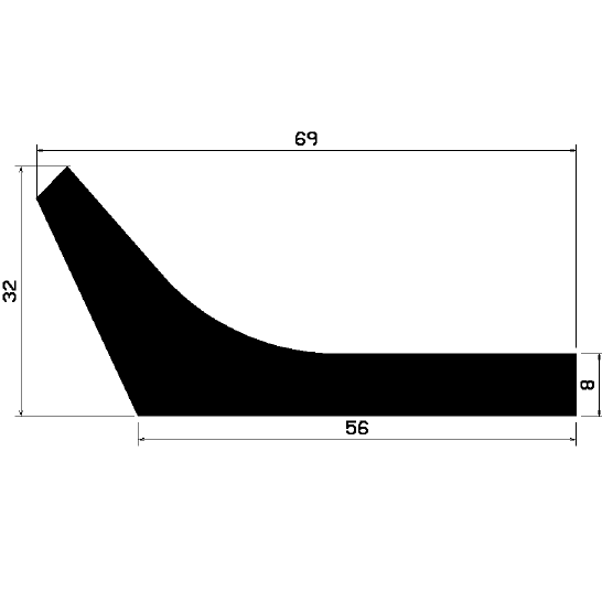 Wi 2379 - rubber profiles - Angle shape profiles