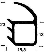 Z1 -1015. - silicone rubber profiles - Door-frame profiles